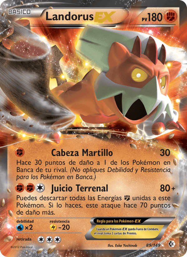 Landorus-EX, carta 89 de Fronteras Cruzadas