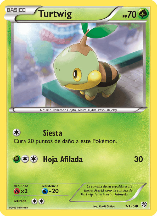 Turtwig, carta 1 de Tormenta Plasma