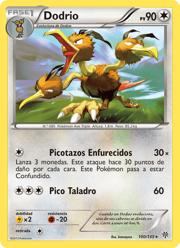 Dodrio, carta 100 de Tormenta Plasma