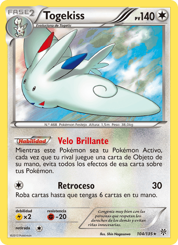 Togekiss, carta 104 de Tormenta Plasma