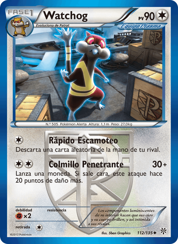 Watchog, card 112 from Tormenta Plasma