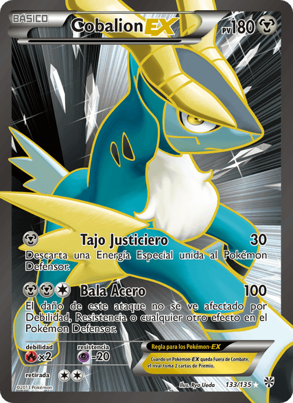 Cobalion-EX, card 133 from Tormenta Plasma