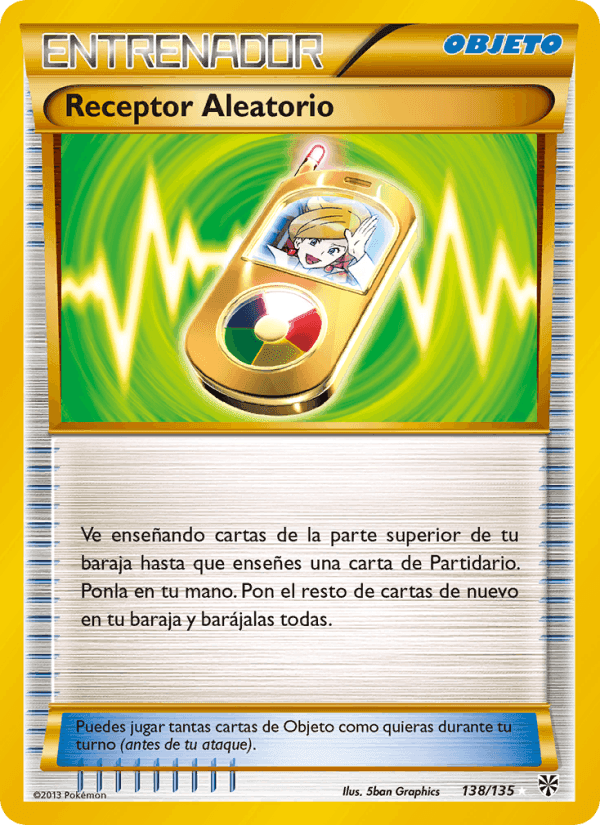 Receptor Aleatorio, carta 138 de Tormenta Plasma