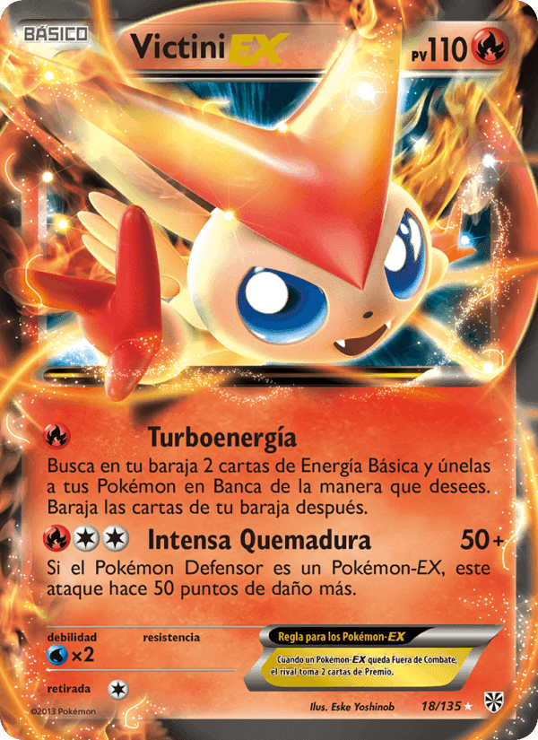Victini-EX, carta 18 de Tormenta Plasma