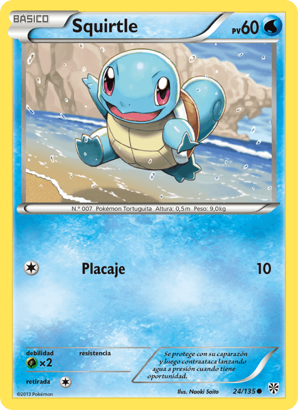 Squirtle, carta 24 de Tormenta Plasma
