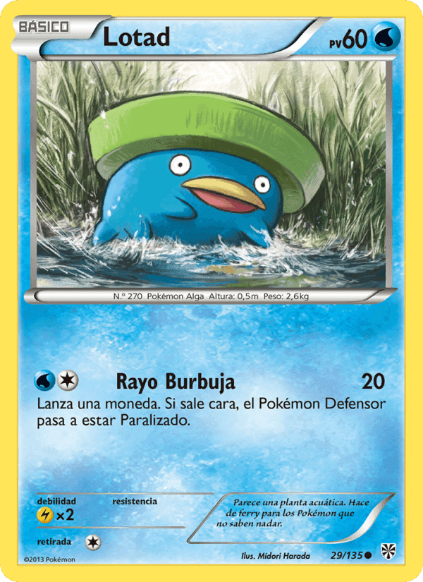 Lotad, carte 29 de Tormenta Plasma