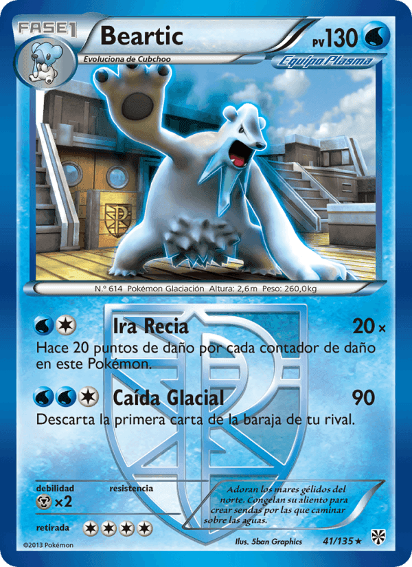 Beartic, carta 41 de Tormenta Plasma