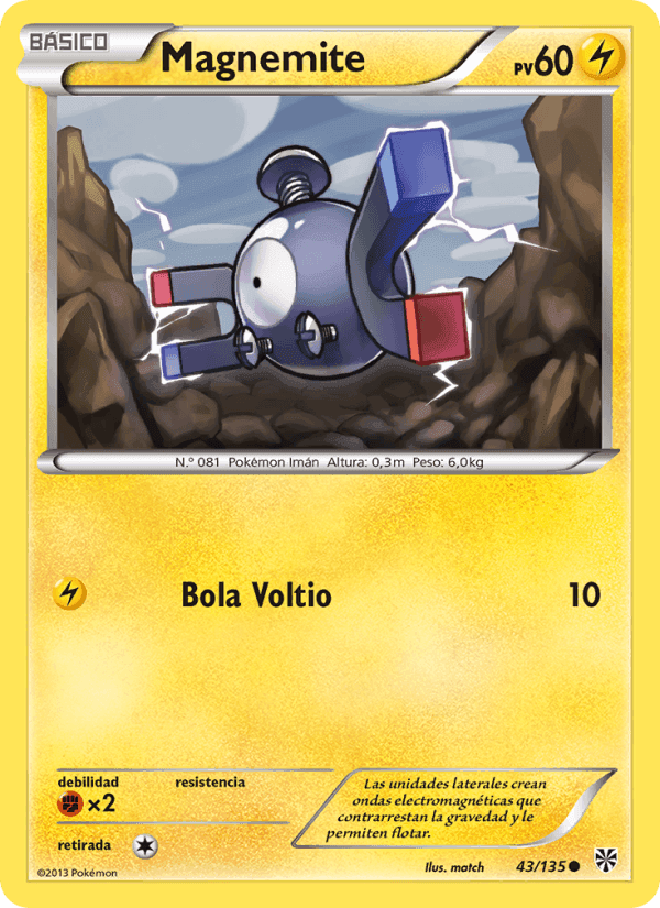 Magnemite, carta 43 de Tormenta Plasma