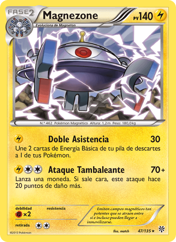 Magnezone, carta 47 de Tormenta Plasma