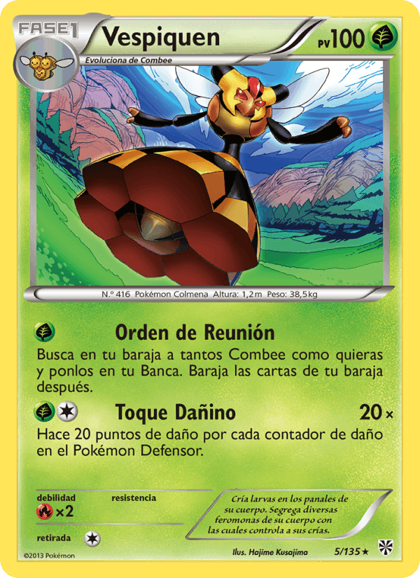 Vespiquen, carta 5 de Tormenta Plasma