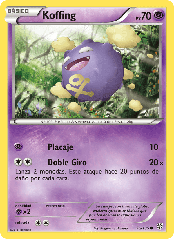Koffing, carta 56 de Tormenta Plasma