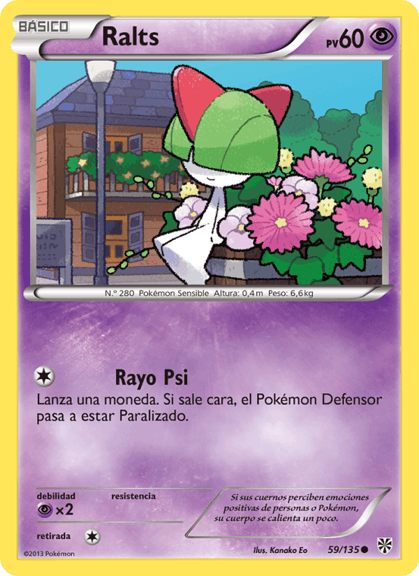 Ralts, carta 59 de Tormenta Plasma