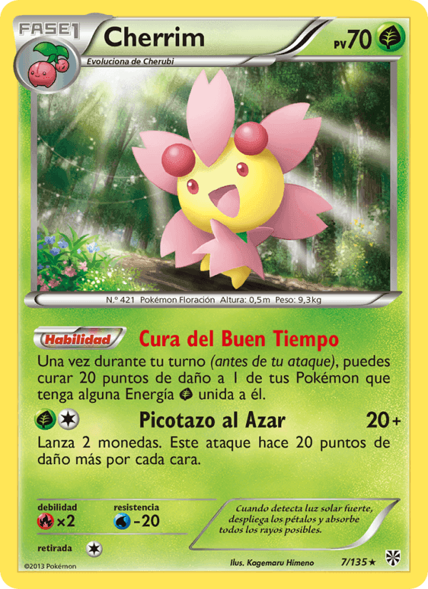 Cherrim, carta 7 de Tormenta Plasma