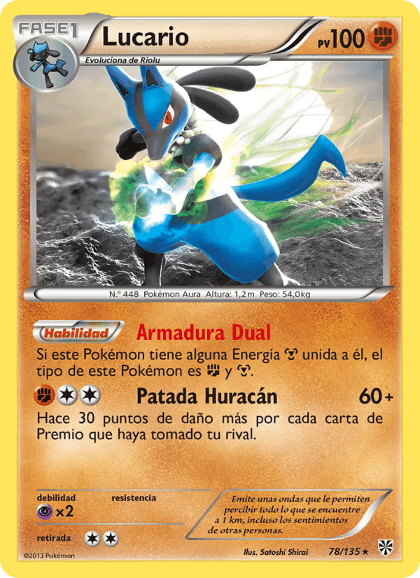 Lucario, carta 78 de Tormenta Plasma
