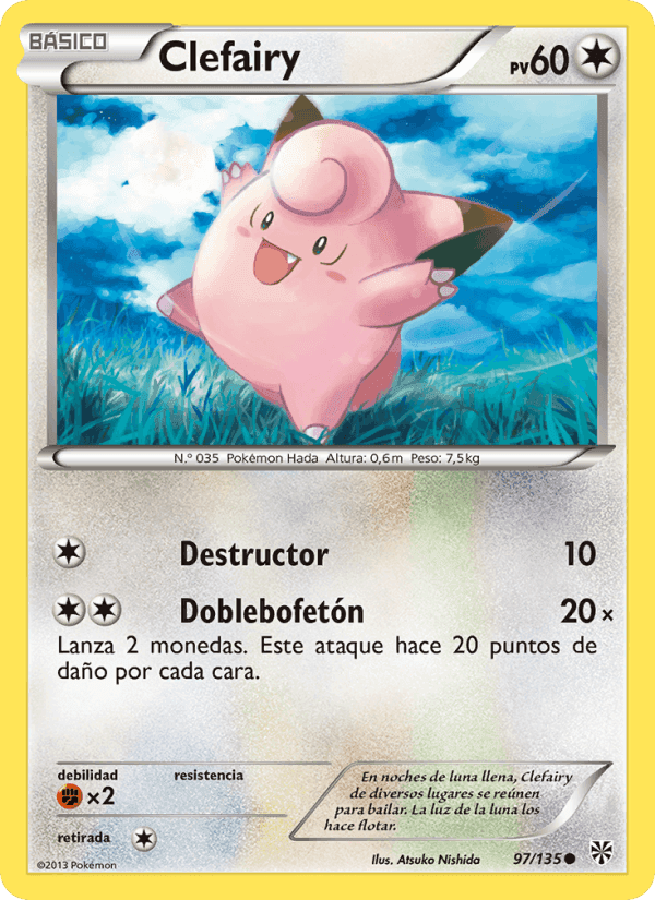 Clefairy, carta 97 de Tormenta Plasma