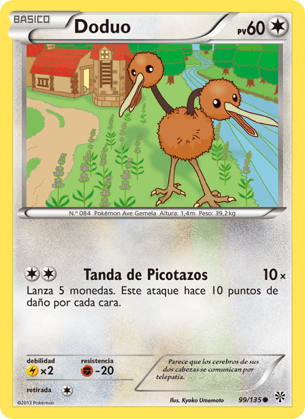 Doduo, carta 99 de Tormenta Plasma