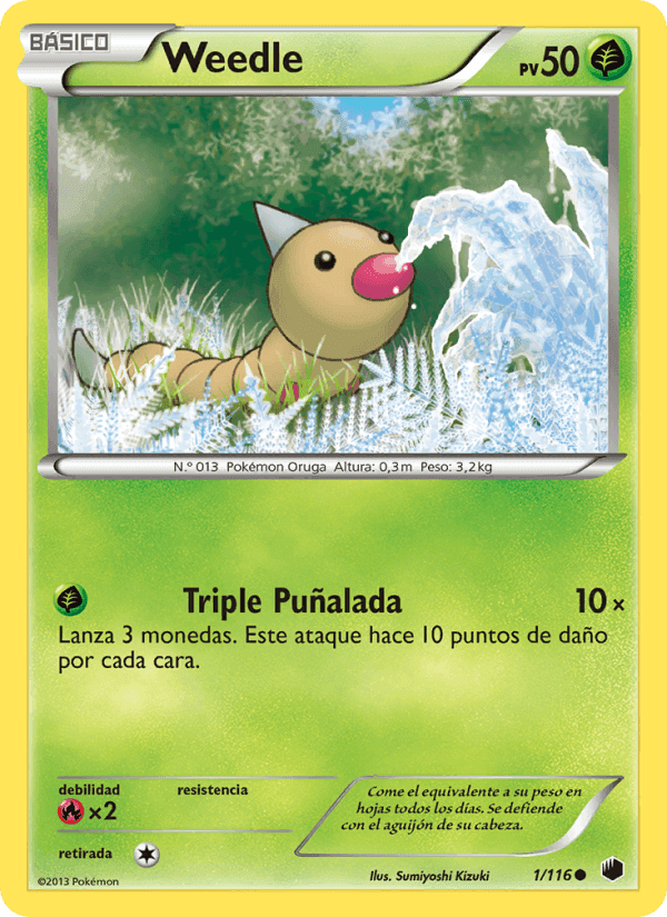 Weedle, carta 1 de Glaciación Plasma