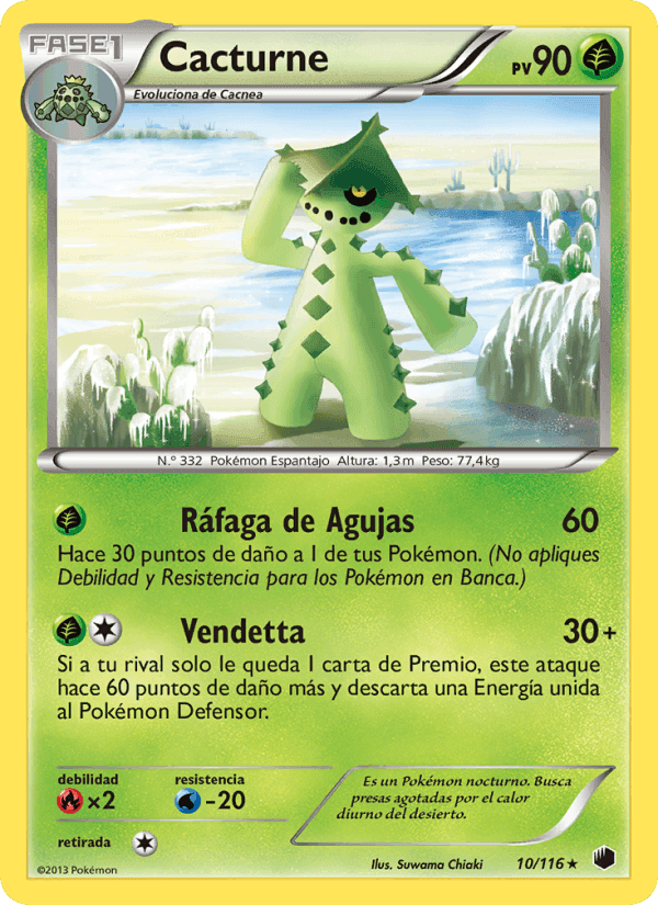 Cacturne, carte 10 de Glaciación Plasma