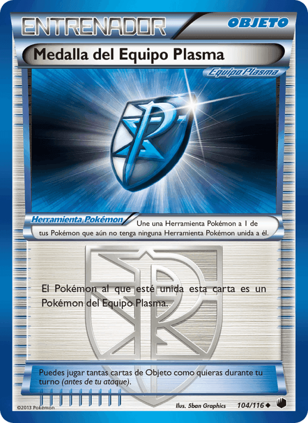 Medalla del Equipo Plasma, carta 104 de Glaciación Plasma