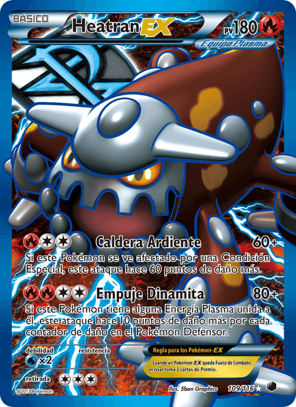 Heatran-EX, carte 109 de Glaciación Plasma