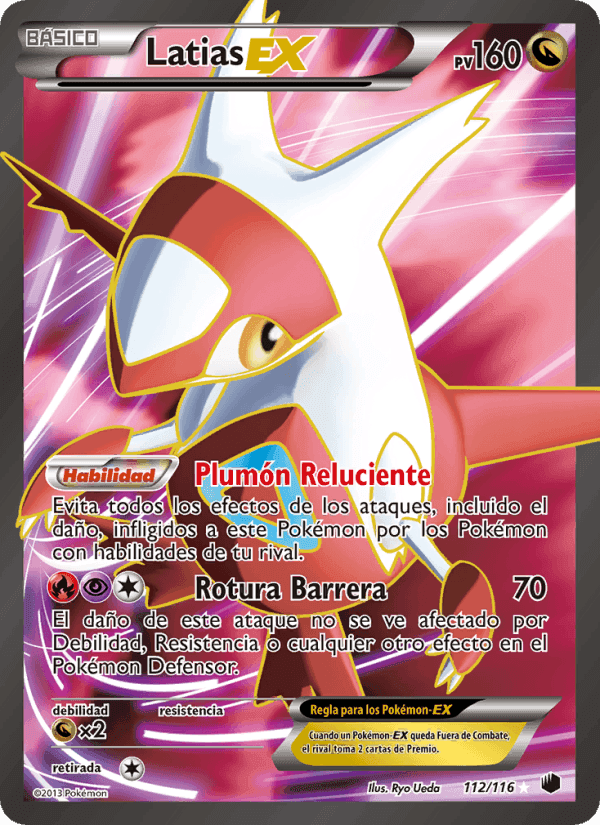 Latias-EX, carta 112 di Glaciación Plasma