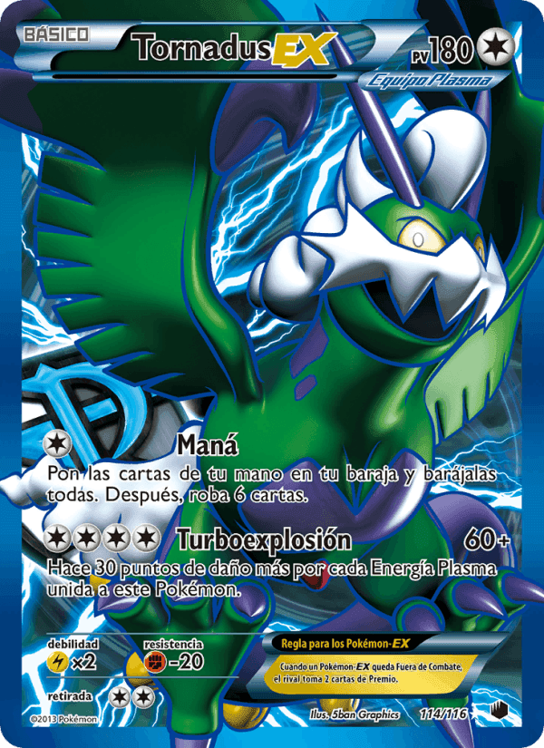 Tornadus-EX, carta 114 de Glaciación Plasma