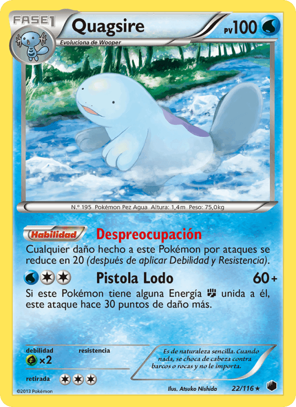 Quagsire, carta 22 de Glaciación Plasma