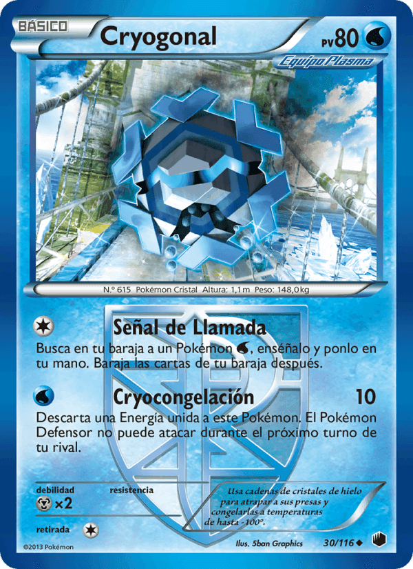 Cryogonal, carta 30 de Glaciación Plasma