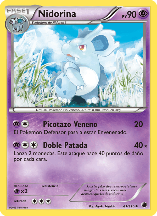 Nidorina, carta 41 di Glaciación Plasma