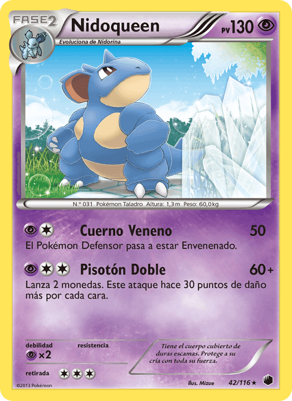 Nidoqueen, carte 42 de Glaciación Plasma