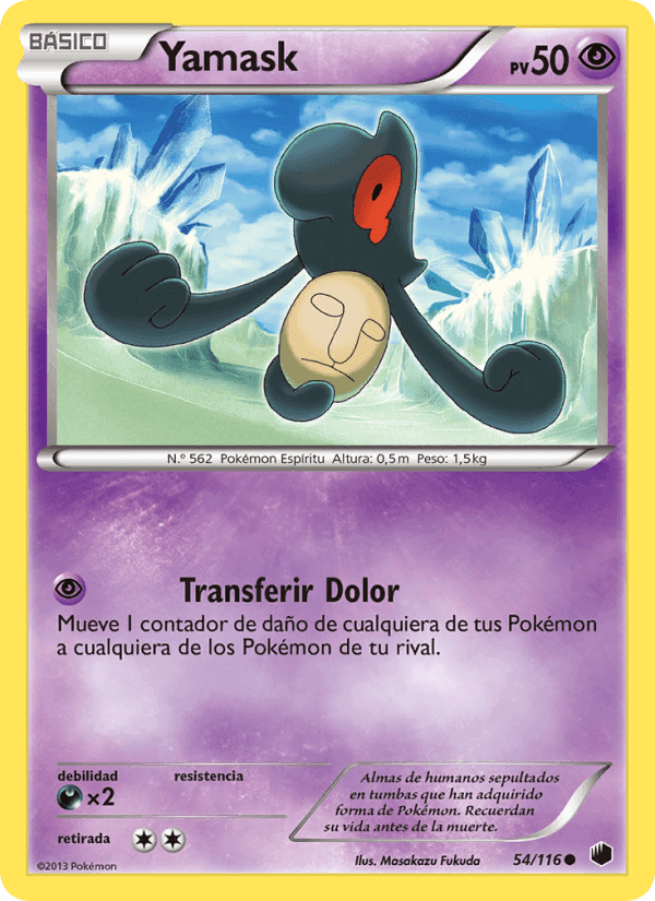 Yamask, carte 54 de Glaciación Plasma