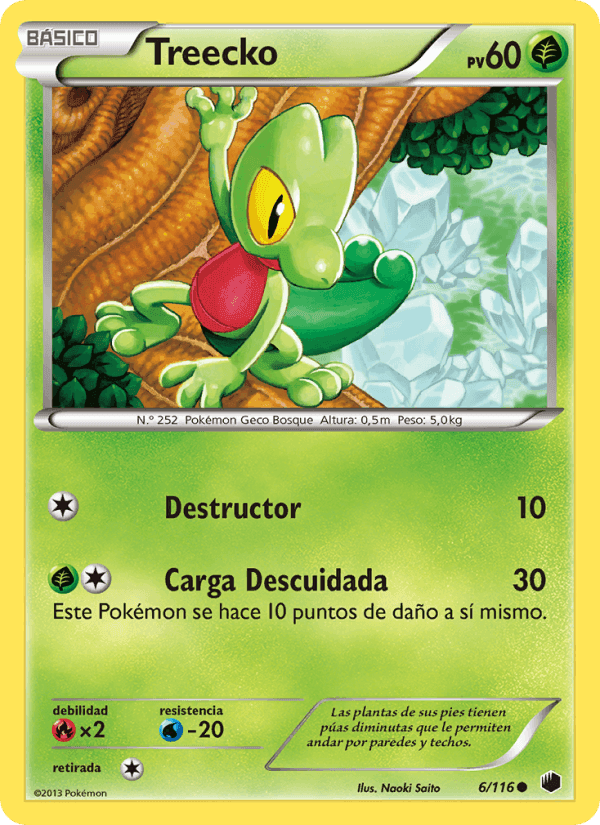 Treecko, carte 6 de Glaciación Plasma