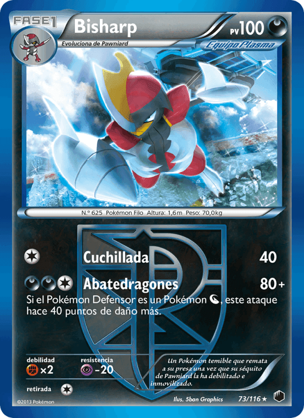 Bisharp, carte 73 de Glaciación Plasma