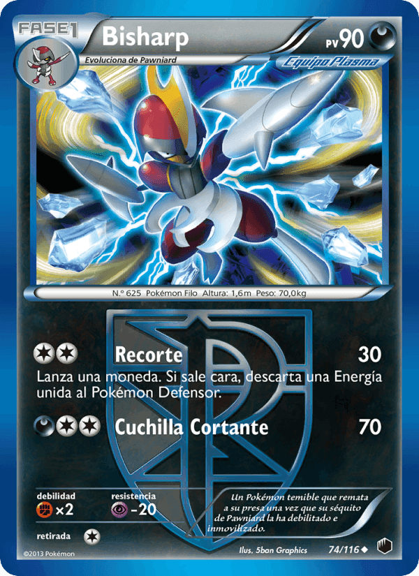 Bisharp, carta 74 de Glaciación Plasma