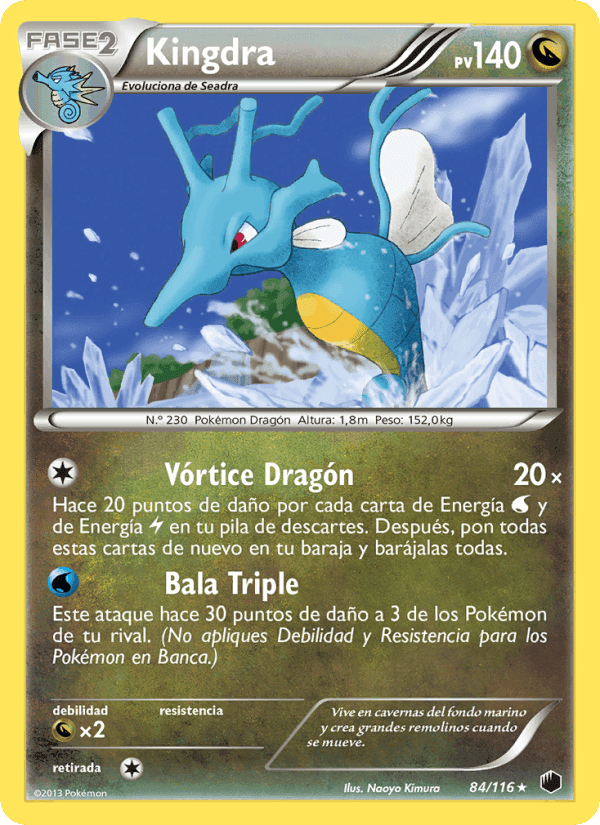 Kingdra, card 84 from Glaciación Plasma