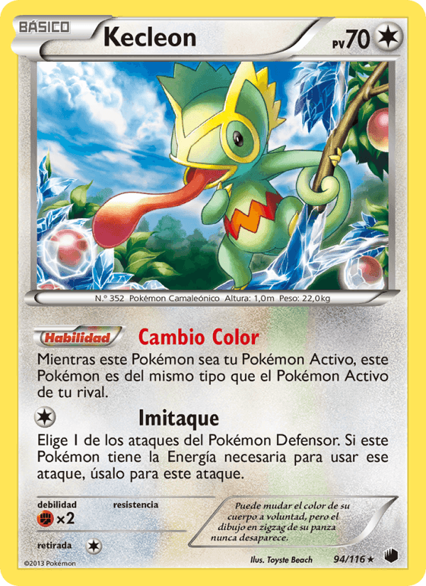 Kecleon, carta 94 de Glaciación Plasma