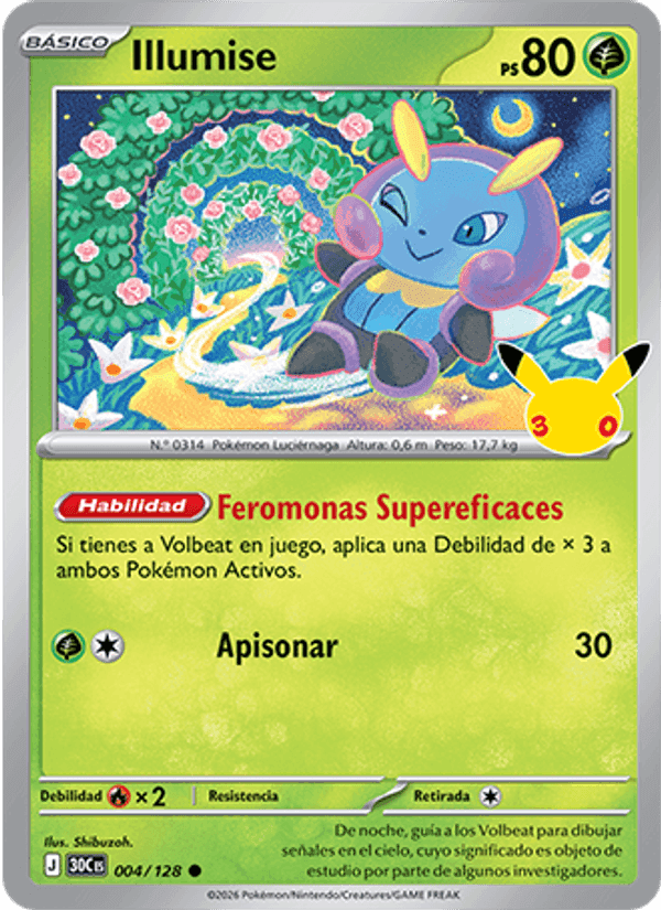 Illumise, carta 004 de Celebración 30.º Aniversario