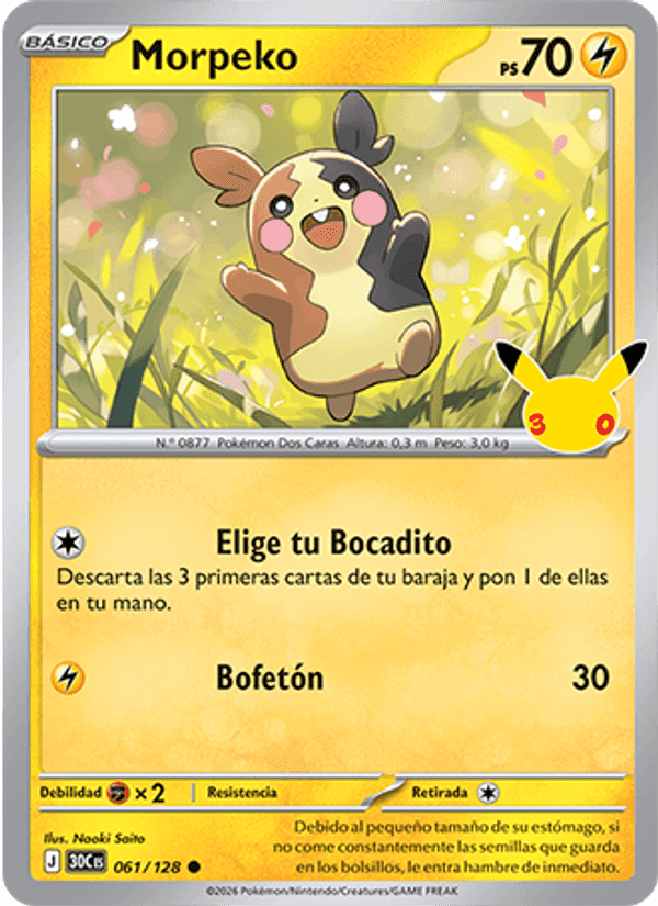 Morpeko, carta 061 de Celebración 30.º Aniversario