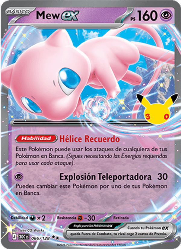 Mew ex, carta 066 de Celebración 30.º Aniversario