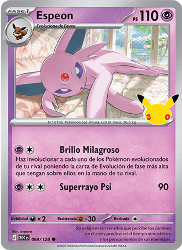 Celebración 30.º Aniversario の 069 番、Espeon