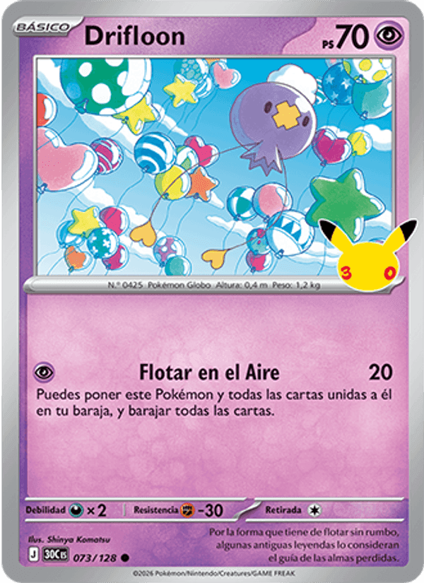 Drifloon, carta 073 de Celebración 30.º Aniversario