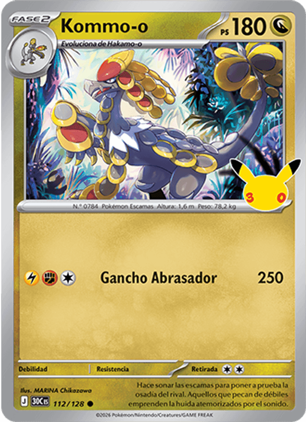 Kommo-o, carte 112 de Celebración 30.º Aniversario