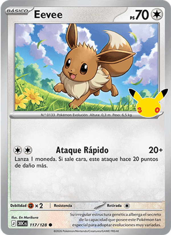 Celebración 30.º Aniversario の 117 番、Eevee