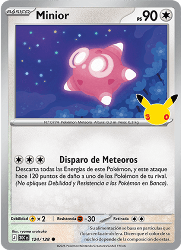 Minior, carta 124 di Celebración 30.º Aniversario