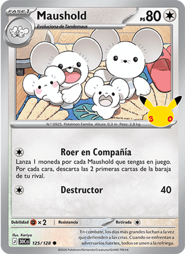 Maushold, carte 125 de Celebración 30.º Aniversario