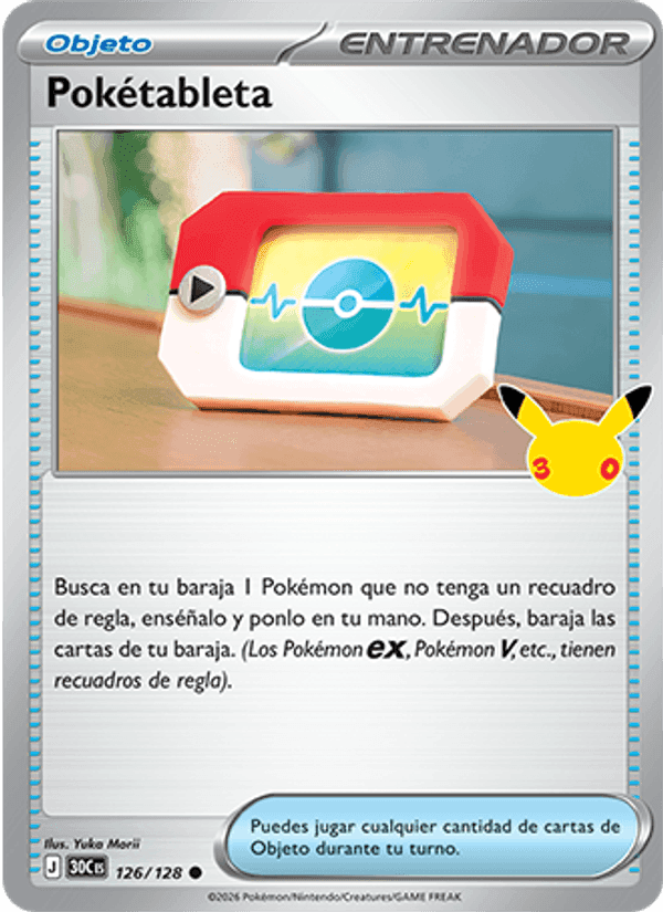 Pokétableta, card 126 from Celebración 30.º Aniversario