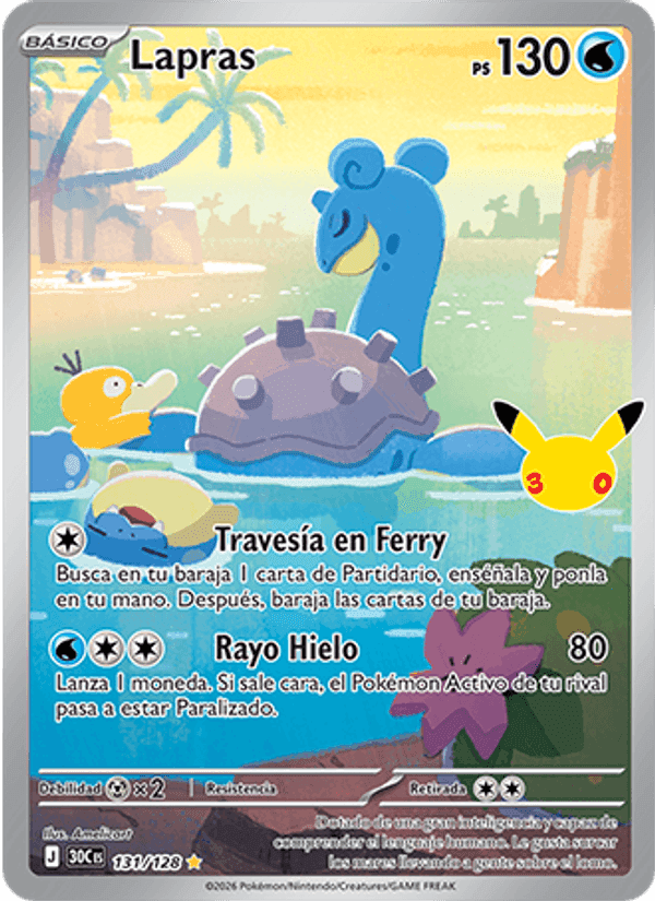 Celebración 30.º Aniversario の 131 番、Lapras