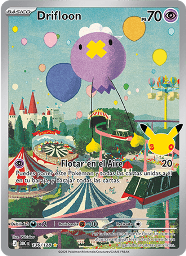 Drifloon, carte 136 de Celebración 30.º Aniversario