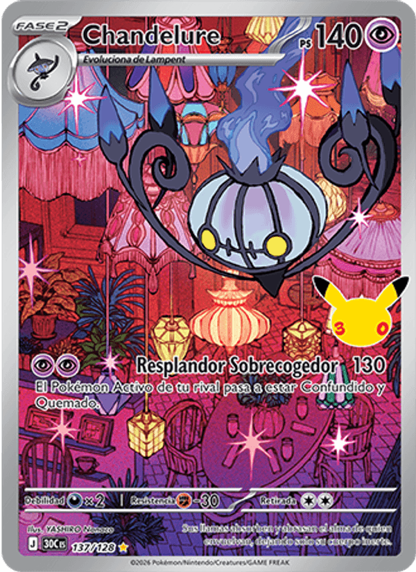 Chandelure, carta 137 di Celebración 30.º Aniversario