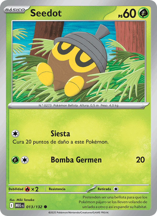 Seedot, card 013 from Megaevolución